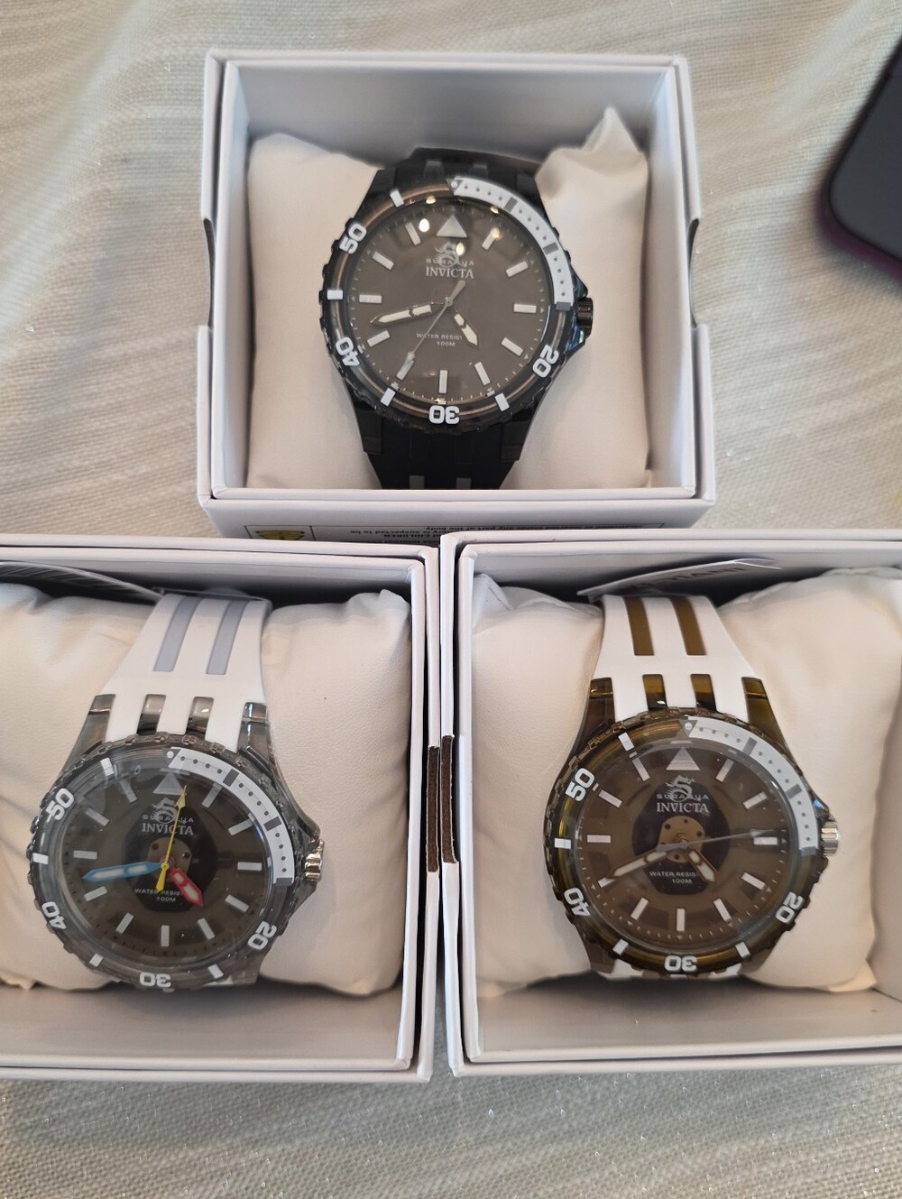 160.  Set Of 3- Invicta - Subaqua Men’s Watch - 44mm